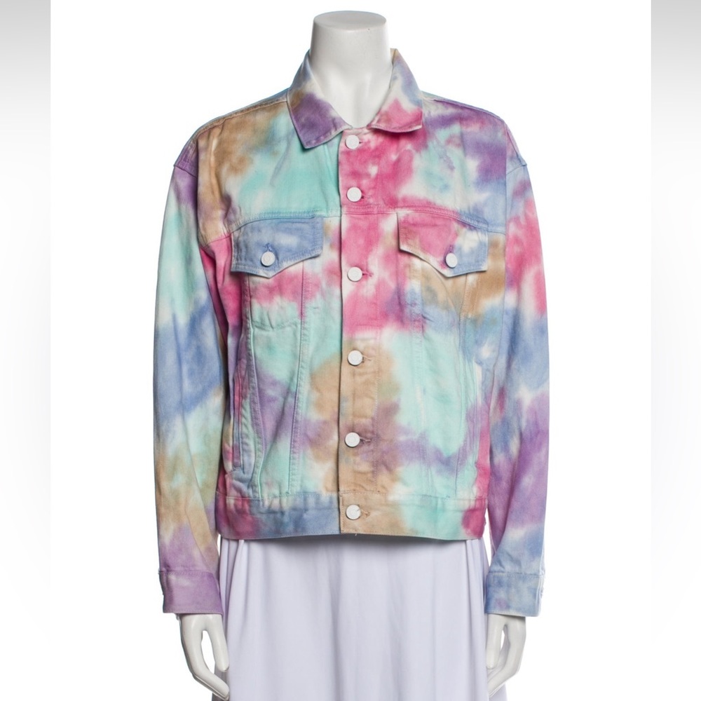 GRLFRND Tie Dye Denim Jacket, Small